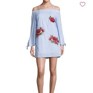 Romeo & Juliet Couture off the shoulder dress